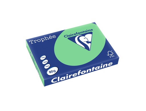 [173134] Papel color trophee a3 80gr verde pastel paquete de 500 hojas