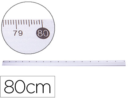 [77829] Regla q-connect metalica aluminio 80 cm