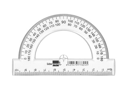 [77824] Semicirculo liderpapel 10 cm plastico