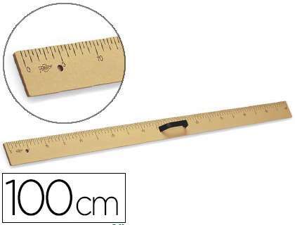 [76231] Regla para encerado faibo de plastico imitacion madera 100 cm
