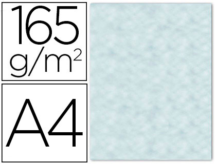 [64704] Papel color liderpapel pergamino con bordes a4 165gr azul pack de 25 hojas