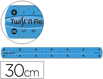 [48841] Regla maped plastico flexible de 30 cm colores surtidos