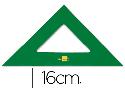 [43369] Escuadra liderpapel 16 cm acrilico verde