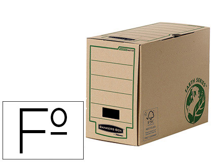 [62771] Caja archivo definitivo fellowes folio carton reciclado lomo 150 mm