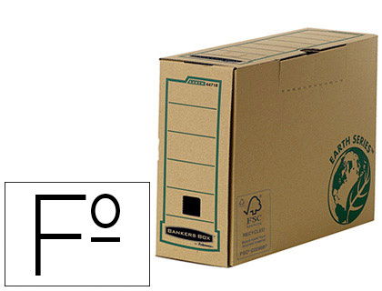 [62770] Caja archivo definitivo fellowes folio carton reciclado lomo 100 mm