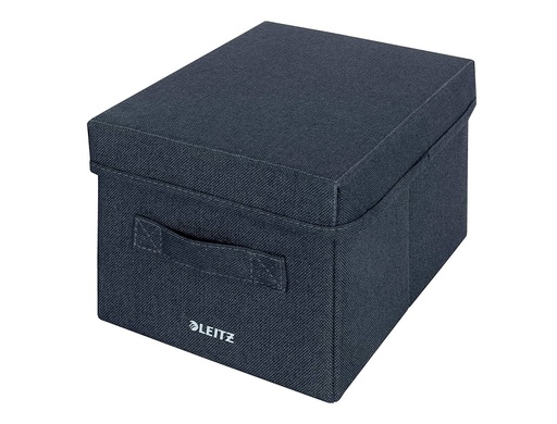 [169352] Caja de almacenaje leitz tela con tapa s dos piezas gris
