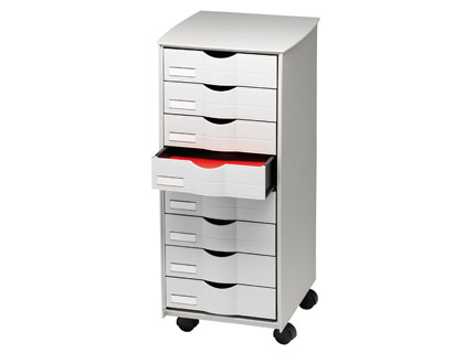 [43540] Mueble auxiliar paperflow para oficina 8 cajones en color gris 5x825x382 71,5x31,6x34,3 cm