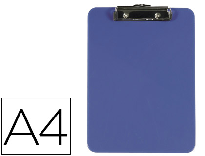 [77879] Portanotas q-connect plastico din a4 azul 3 mm