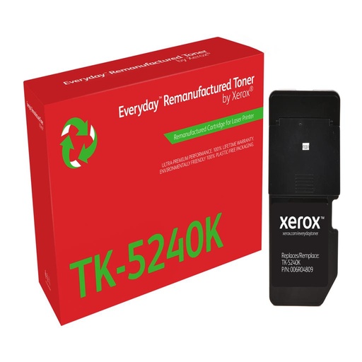 [006R04809] XEROX Everyday Remanufactured Toner Negro para Kyocera TK-5240K