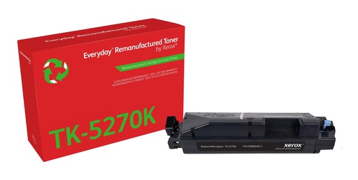 [62293] [006R04813] XEROX Everyday Remanufactured Toner Negro para Kyocera TK-5270K
