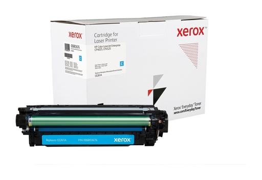 [40719] [006R03676] XEROX Everyday Toner para HP 647A Color LaserJet Enterprise CP4025(CE261A) Cian