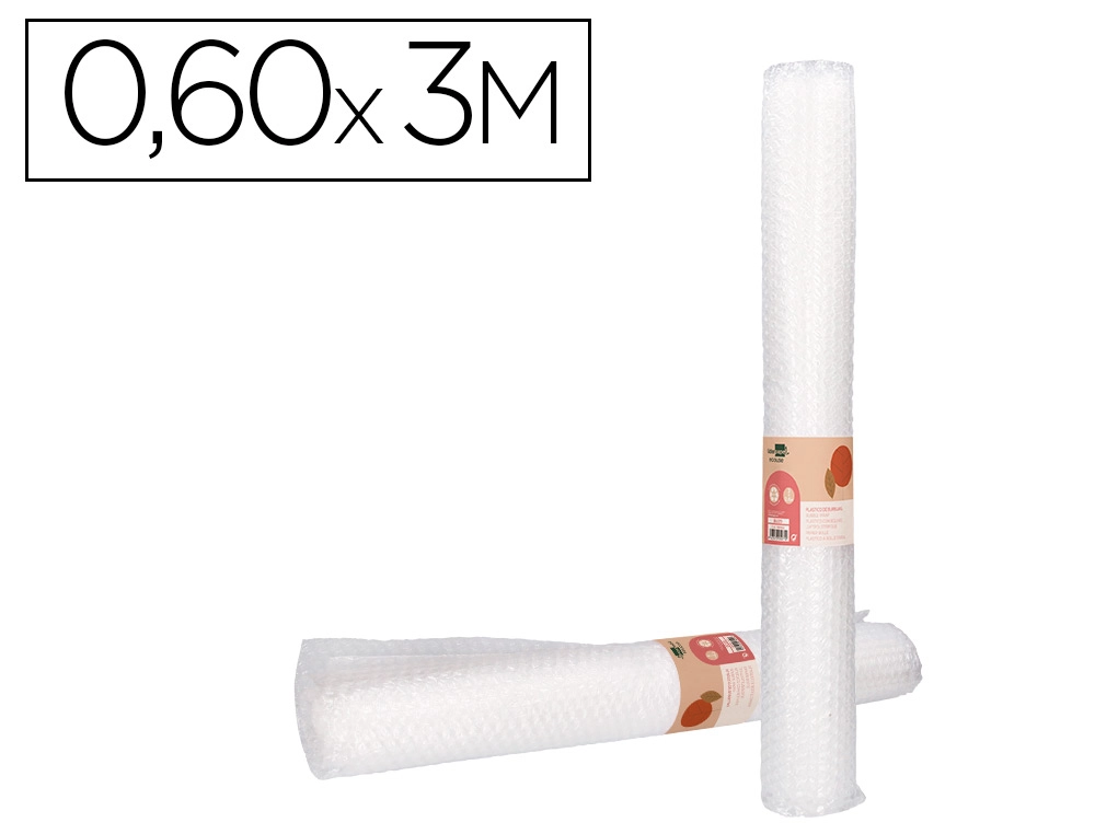 [166163] Plastico burbuja liderpapel ecouse 0.60x3m 30% de plastico reciclado