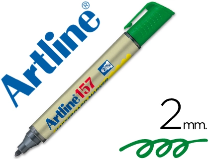 [22098] Rotulador artline pizarra ek-157 verde punta redonda 2 mm
