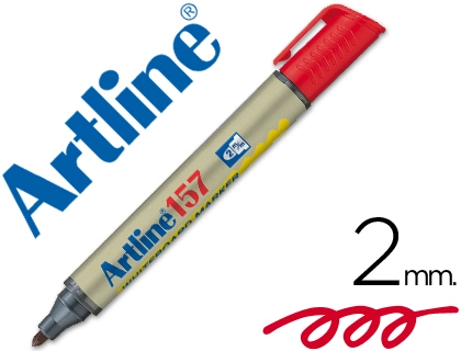 [22096] Rotulador artline pizarra ek-157 rojo punta redonda 2 mm