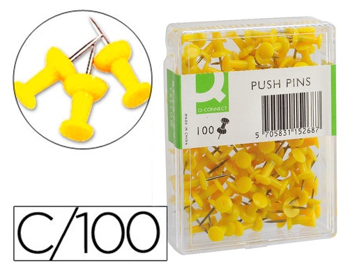 [16595] Señalizador de planos q-connect amarillo caja de 100 unidades