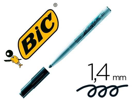[7525] Rotulador bic velleda para pizarra negro punta redonda 1,4 mm