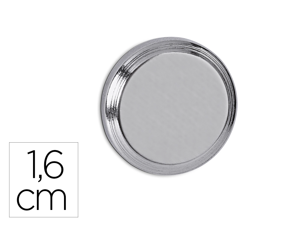 [171851] Iman maul cilindrico de neodimio 1,6 cm peso max. 5 kg diametro color plata