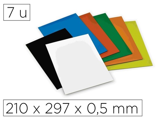 [170846] Iman faibo recortable 210x297x0,5 mm pack de 7 unidades colores surtidos
