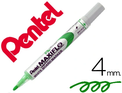 [77749] Rotulador maxiflo pentel para pizarra blanca color verde