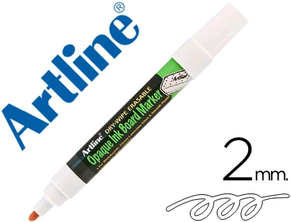 [71999] Rotulador artline pizarra epd-4 color blanco opaque ink board punta redonda 2 mm