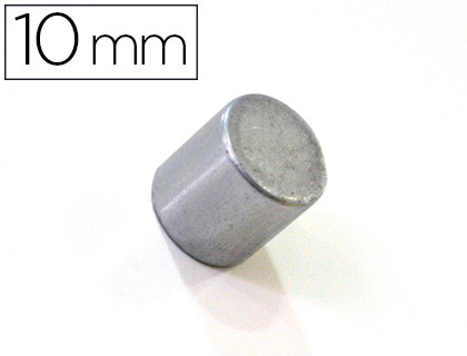 [67759] Iman extrafuerte bi-office sujecion ideal para pizarras magneticas 10 mm plateados blister de 2 unidades