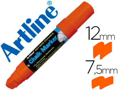 [52817] Rotulador artline pizarra verde negra epw-12 mm color naranja