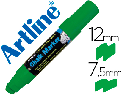 [52816] Rotulador artline pizarra verde negra epw-12 mm color verde