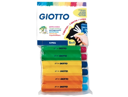 [44317] Portatizas plastico giotto blister de 5+1 de regalo