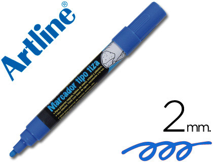 [35446] Rotulador artline pizarra verde negra epw-4-az color azul bolsa de 4 unidades