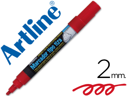 [35445] Rotulador artline pizarra verde negra epw-4-ro color rojo bolsa de 4 unidades