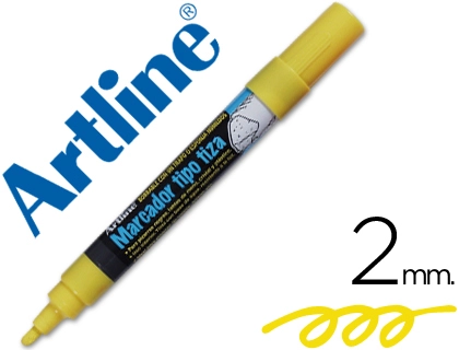 [35444] Rotulador artline pizarra verde negra epw-4-am color amarillo bolsa de 4 unidades