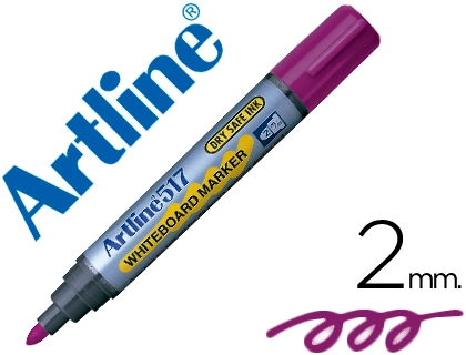 [25670] Rotulador artline pizarra ek-517 violeta punta redonda 2 mm tinta de bajo olor