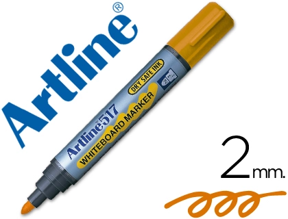 [25669] Rotulador artline pizarra ek-517 naranja punta redonda 2 mm tinta de bajo olor
