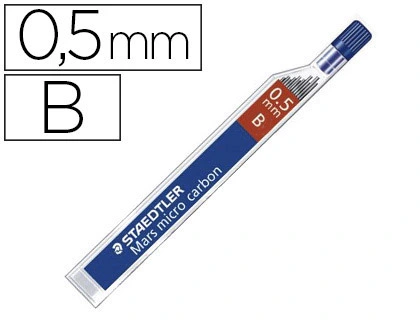 [150292] Minas staedtler mars micro grafito 0,5 mm b tubo con 12 unidades