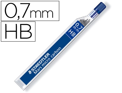[73110] Minas staedtler mars micro grafito 0,7 mm hb tubo con 12 minas