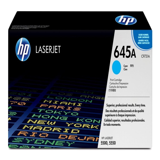 [6761] [C9731A] HP Laserjet Color 5500/5550 Toner Cian, 13.000 Paginas
