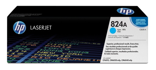 [12372] [CB381A] HP Laserjet Color CP6015, CM6030/6040 Toner Cian-DESCATALOGADO