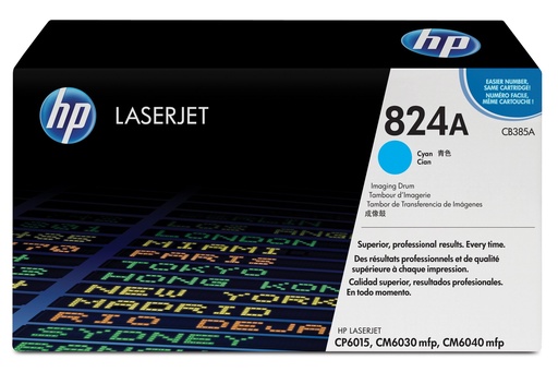 [12376] [CB385A] HP Laserjet Color CP6015, CM6030/6040 Tambor Cian