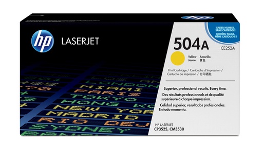 [12384] [CE252A] HP Laserjet CP3525 Toner Amarillo 504A