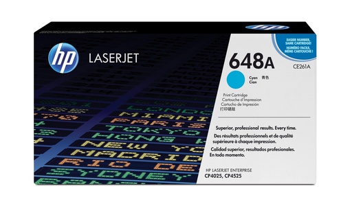 [12961] [CE261A] HP Laserjet CP/4025/4525/4525DN Toner Cian, 11.000 Paginas