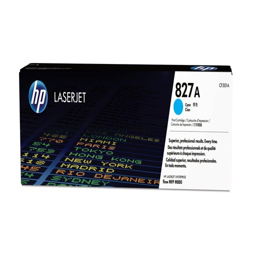 [30923] [CF301A] HP LaserJet MFP M880 nº827A Toner Cian 32.000 paginas