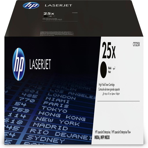 [19174] [CF325X] HP Toner 25X LaserJet con tecnología Smart Print M806dn M806x M806x+