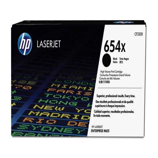 [20002] [CF330X] HP LaserJet 654X Toner Negro Alta capacidad