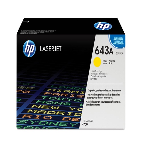 [5761] [Q5952A] HP Laserjet Color 4700 Toner Amarillo, 10.000 Paginas