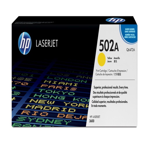 [5866] [Q6472A] DESCATALOGADO - HP Laserjet Color 3600 Toner Amarillo, 4.000 Paginas