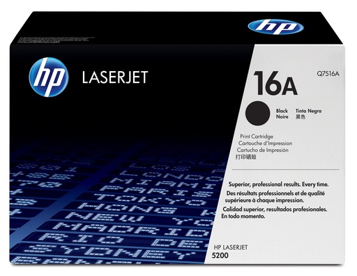 [8591] [Q7516A] HP Laserjet 5200 Toner negro