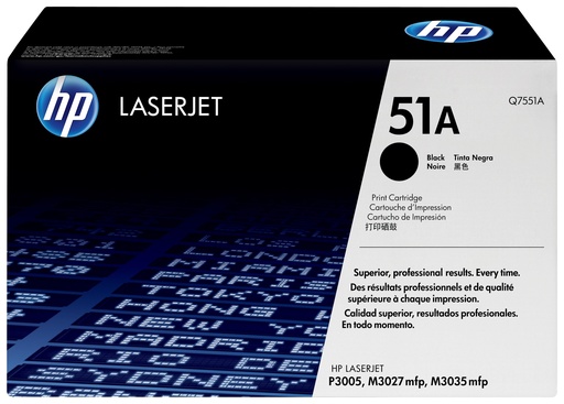 [8859] [Q7551A] HP Laserjet MFP M3027/M3035, P3005 Toner negro (6.500 pag.)