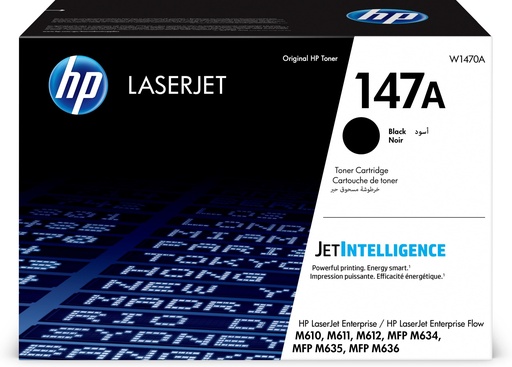 [40616] [W1470A] HP LaserJet M611,M612 Toner Negro 147A