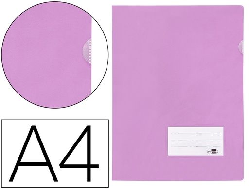 [11343] Carpeta liderpapel dossier a4 uñero lavanda opaco