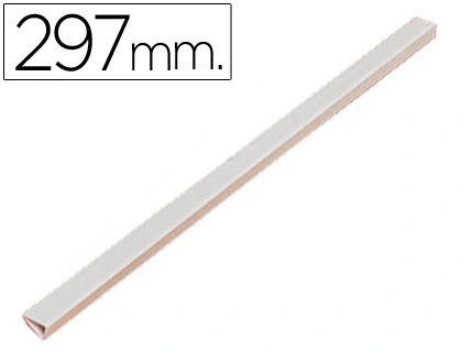 [10286] Lomera durable plastico 3 mm din a4 capacidad 30 hojas color blanco